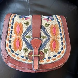 Fossil VRI Embroidered Crossbody